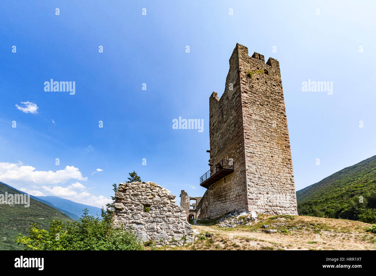 Castel ruine Belfort près de Spormaggiore à Trento en Italie, Europe Banque D'Images