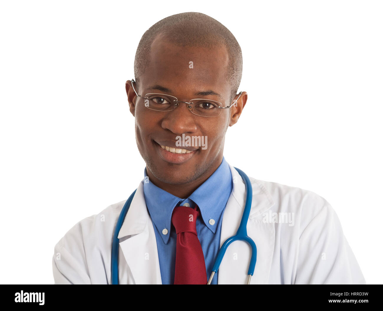 Smiling black médecin portrait Banque D'Images Smiling black médecin portrait Banque D'Images