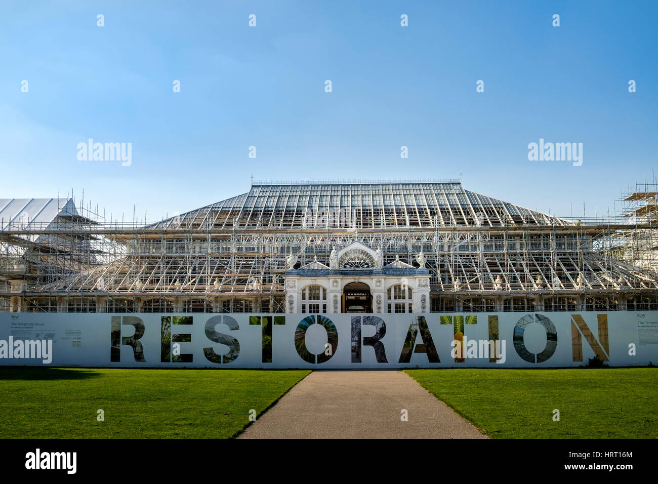 L'Europe, maison à Kew Gardens l'objet d'un grand projet de restauration Banque D'Images