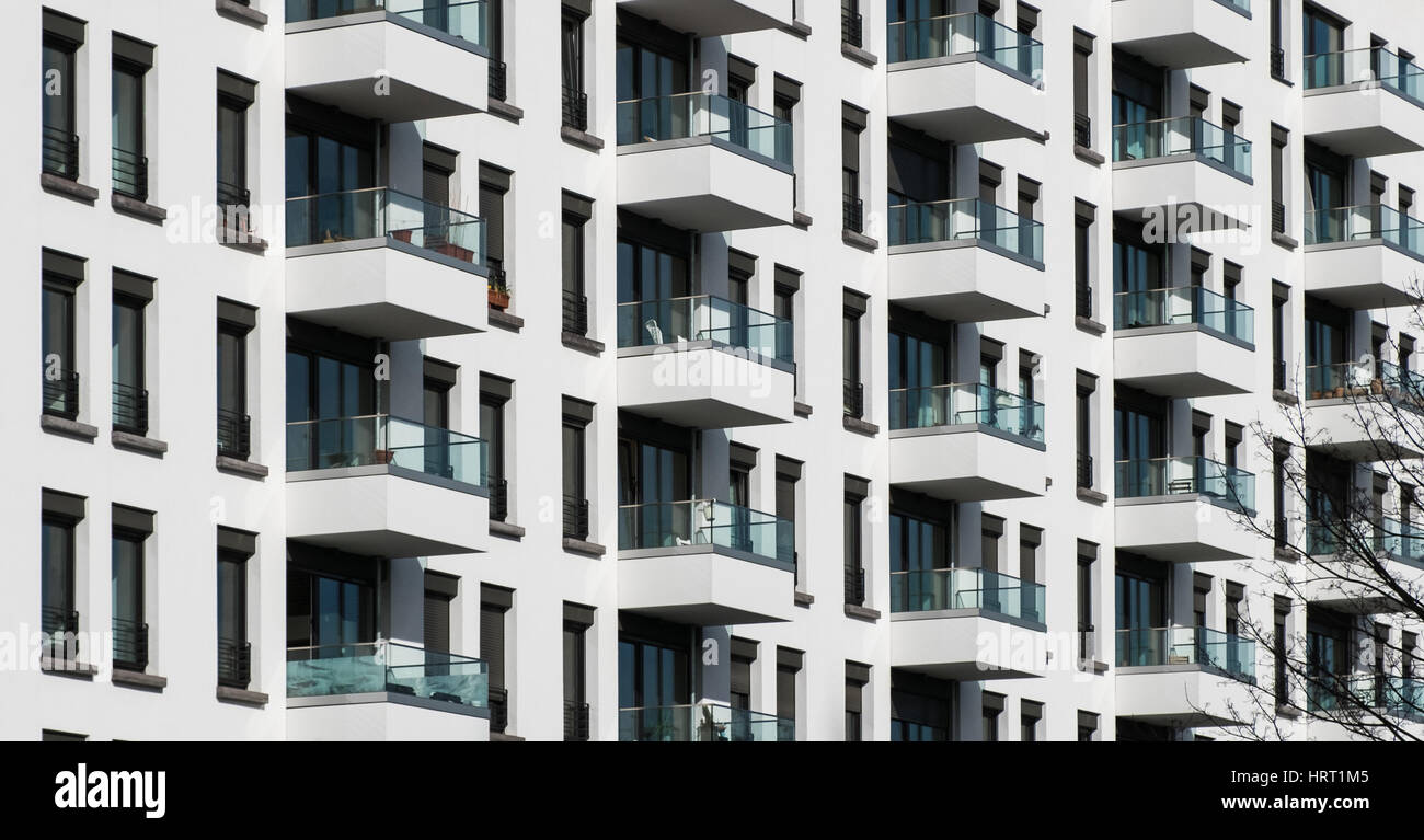 Appartement - extérieur de bâtiment façade de maison Banque D'Images