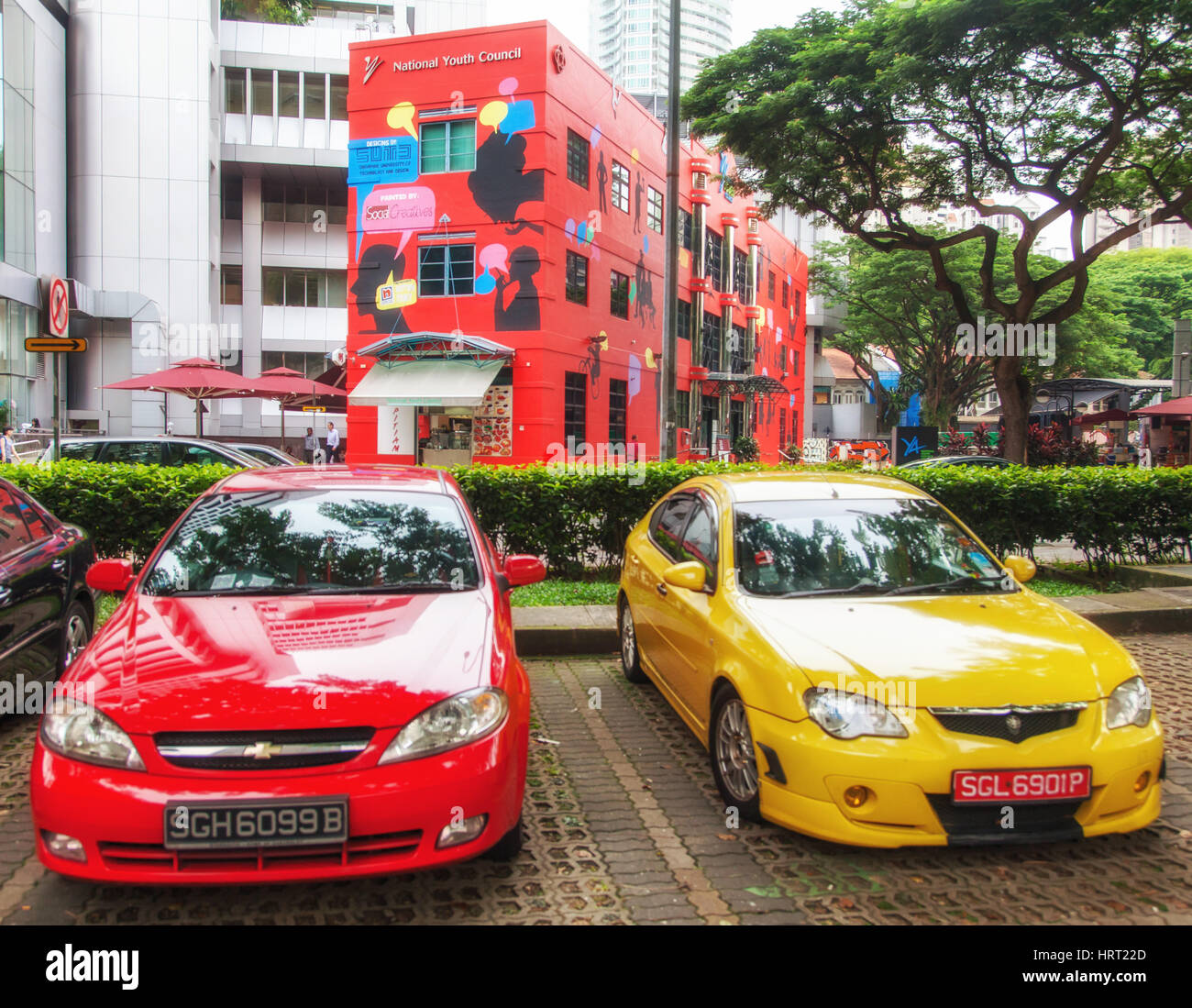 Conseil national de la jeunesse, le Fort Rouge, New York, Singapour, Asie, Singapour Banque D'Images