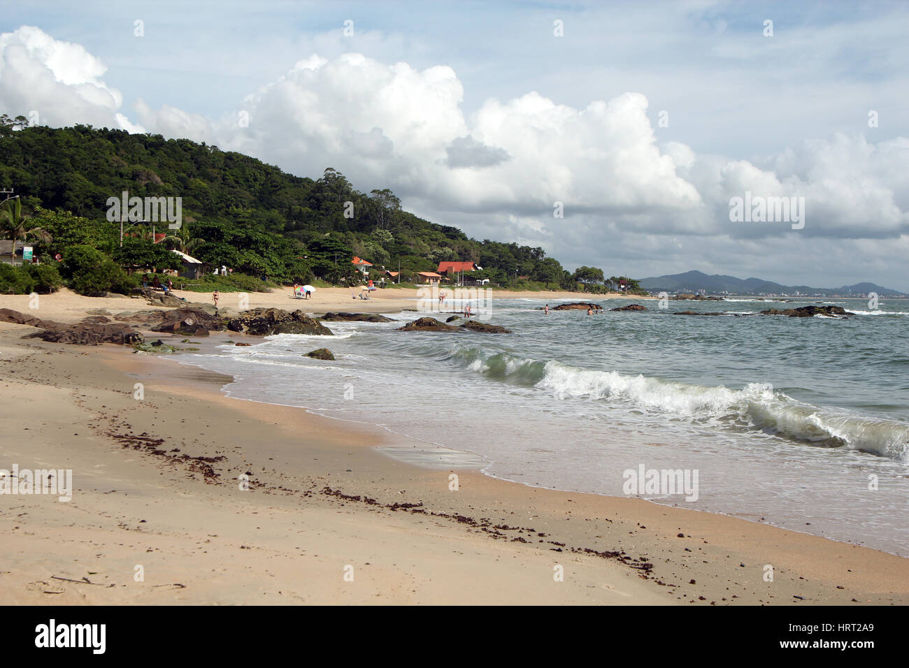 Belle plage dans le sud du Brésil Banque D'Images