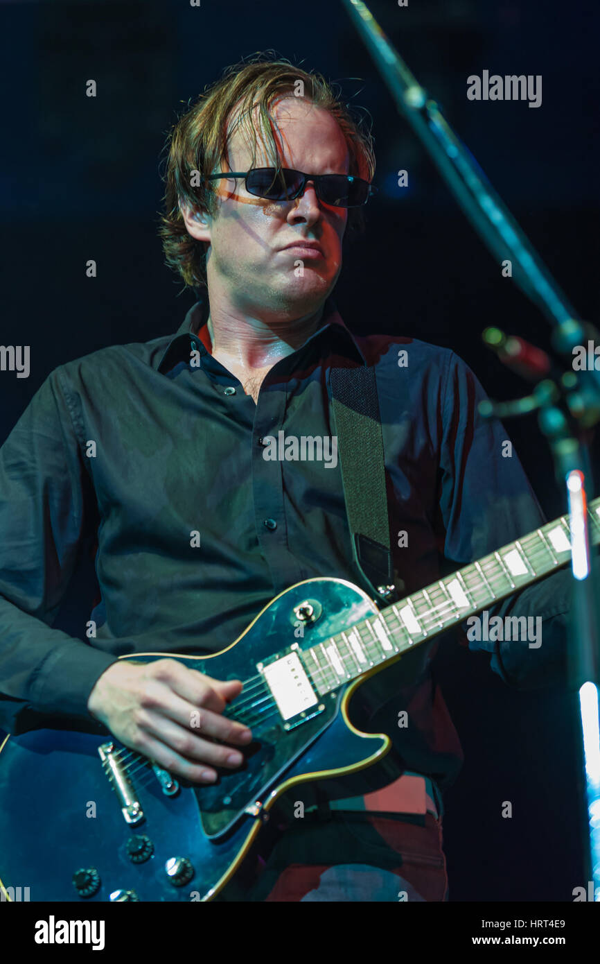 Joe Bonamassa, Byron Bay Bluesfest, 1er avril 2010. Bonamassa est un guitariste rock blues américain, chanteur auteur-compositeur, influencé par les musiciens anglais. Banque D'Images