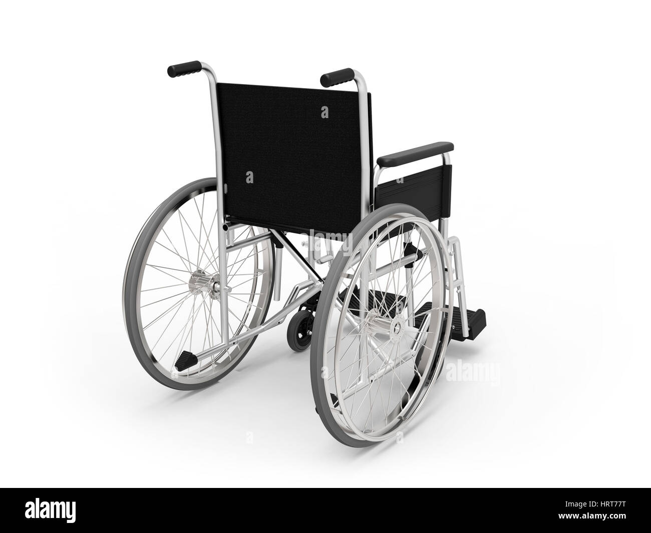 Fauteuil sur fond blanc le rendu 3D Banque D'Images
