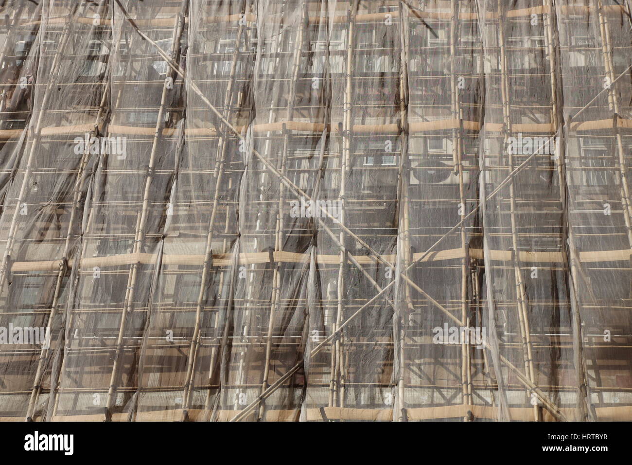Un bâtiment en construction sur Lockhart Road, Wanchai, Hong Kong Banque D'Images