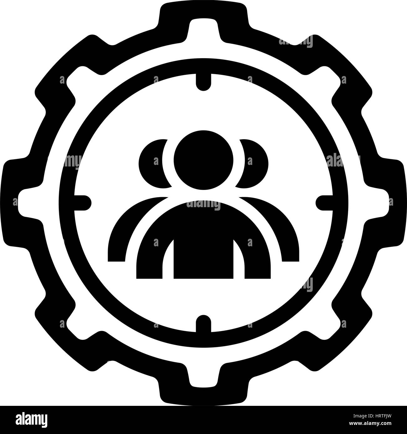L'icône de ciblage. Modèle plat. Illustration de Vecteur