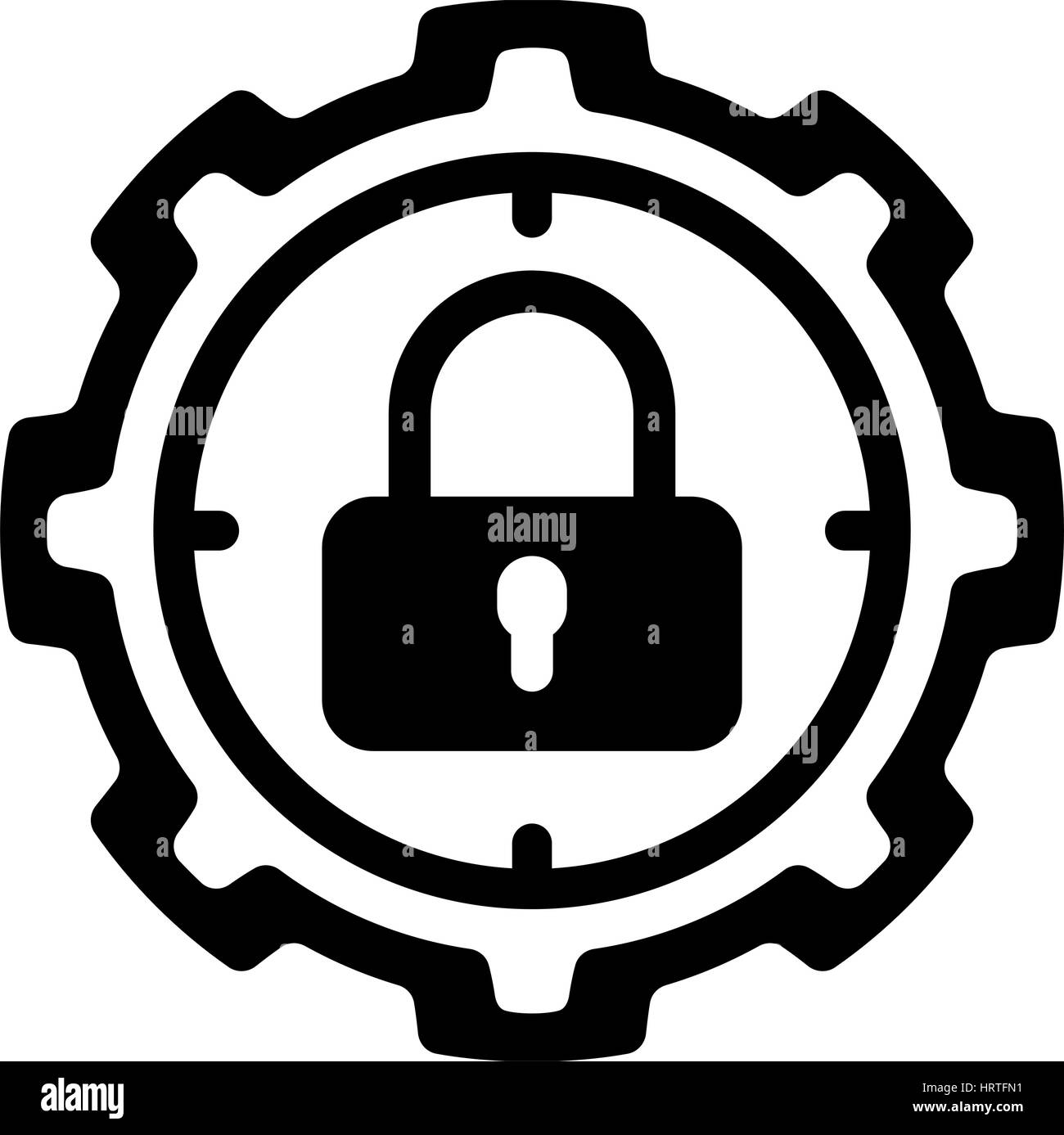 L'icône de cible de protection. Modèle plat. Illustration de Vecteur