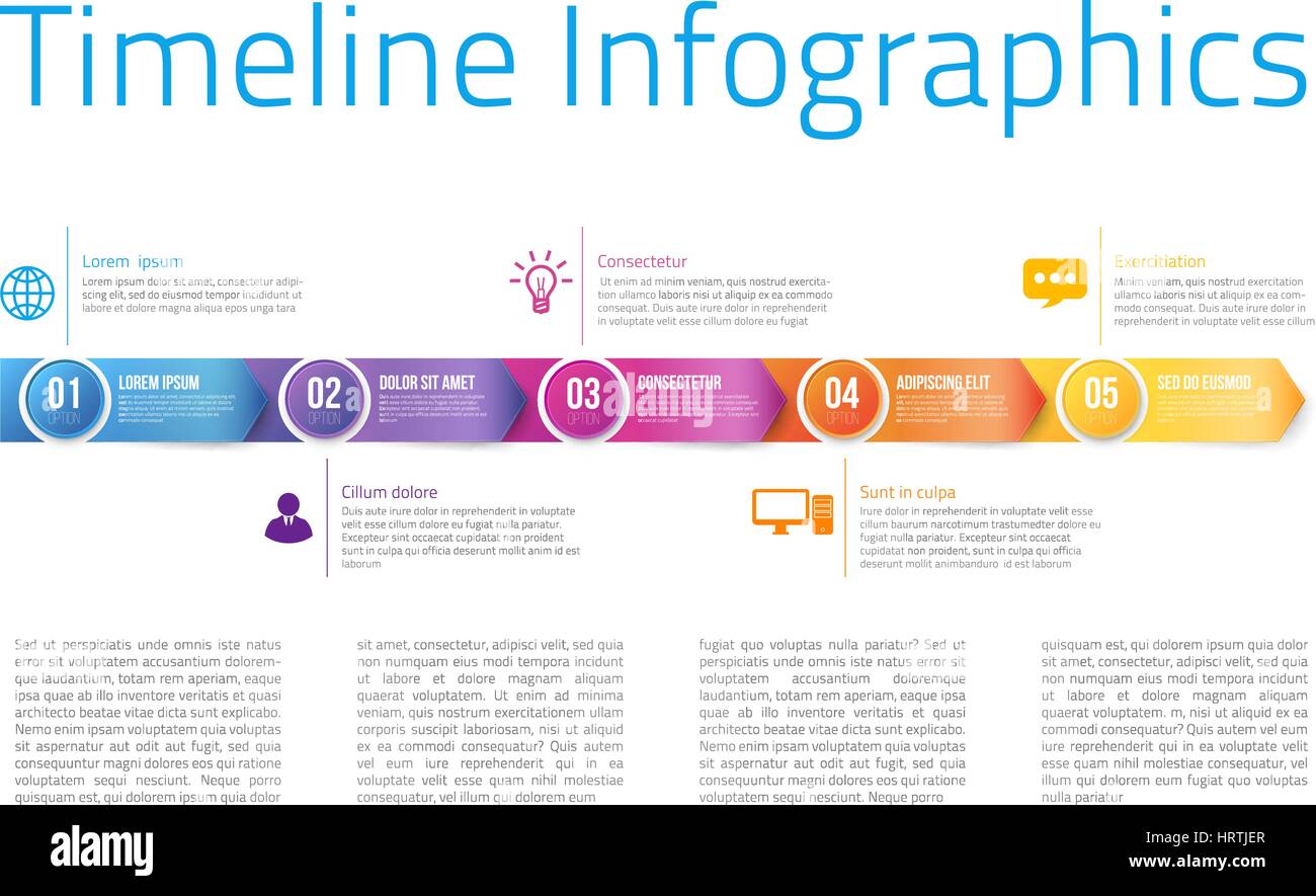 L'infographie avec étapes ou options Illustration de Vecteur