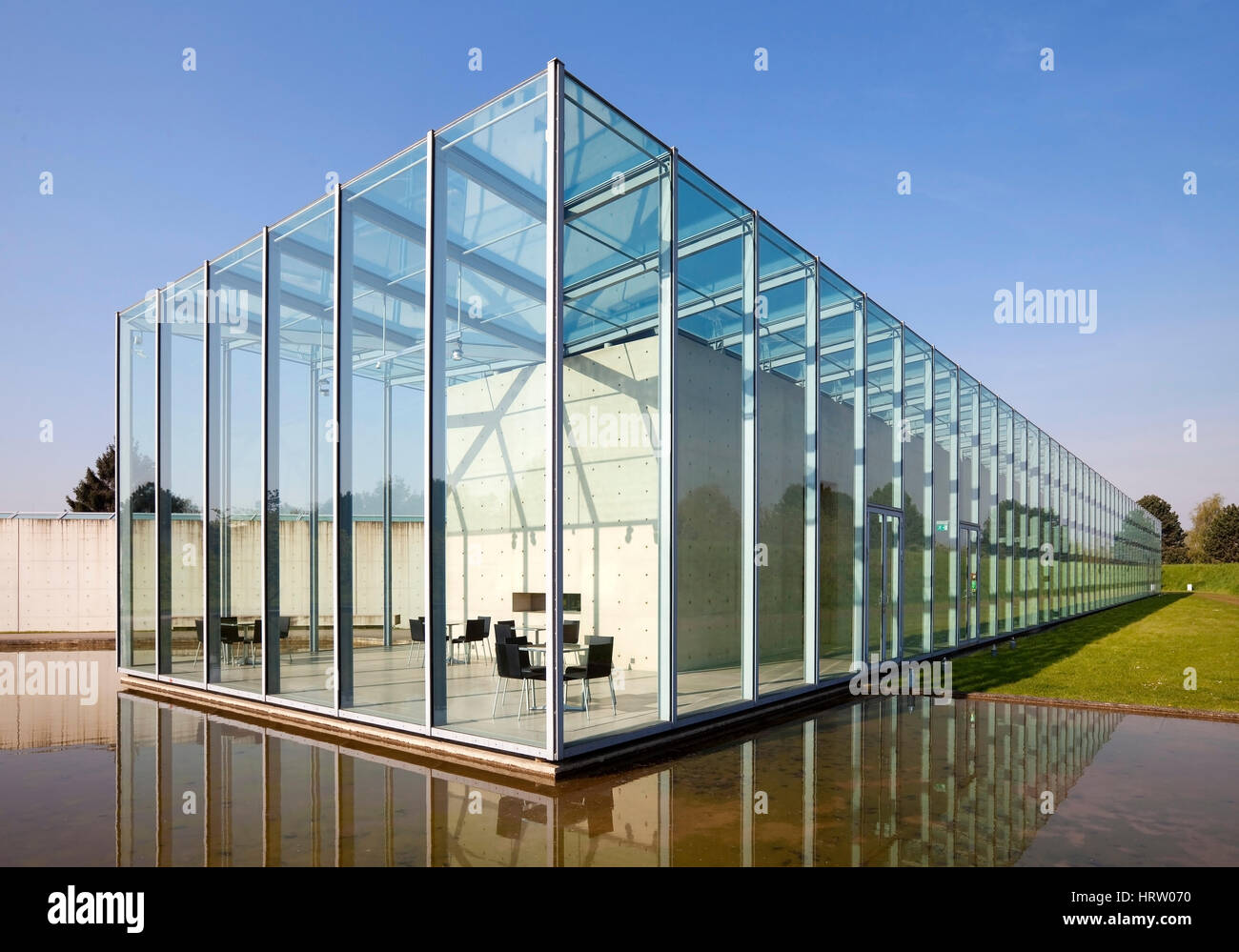 Art Museum et Langen Foundation, l'architecte Tadao Ando, ​​Neuss, Bas-rhin, Rhénanie du Nord-Westphalie, Allemagne Banque D'Images