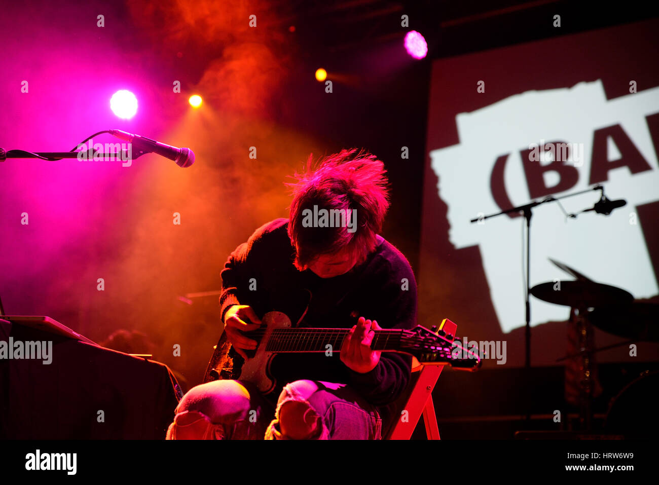 Barcelone - 18 SEPT : Jambinai (band) en concert au Festival Bam le 18 septembre 2015 à Barcelone, Espagne. Banque D'Images