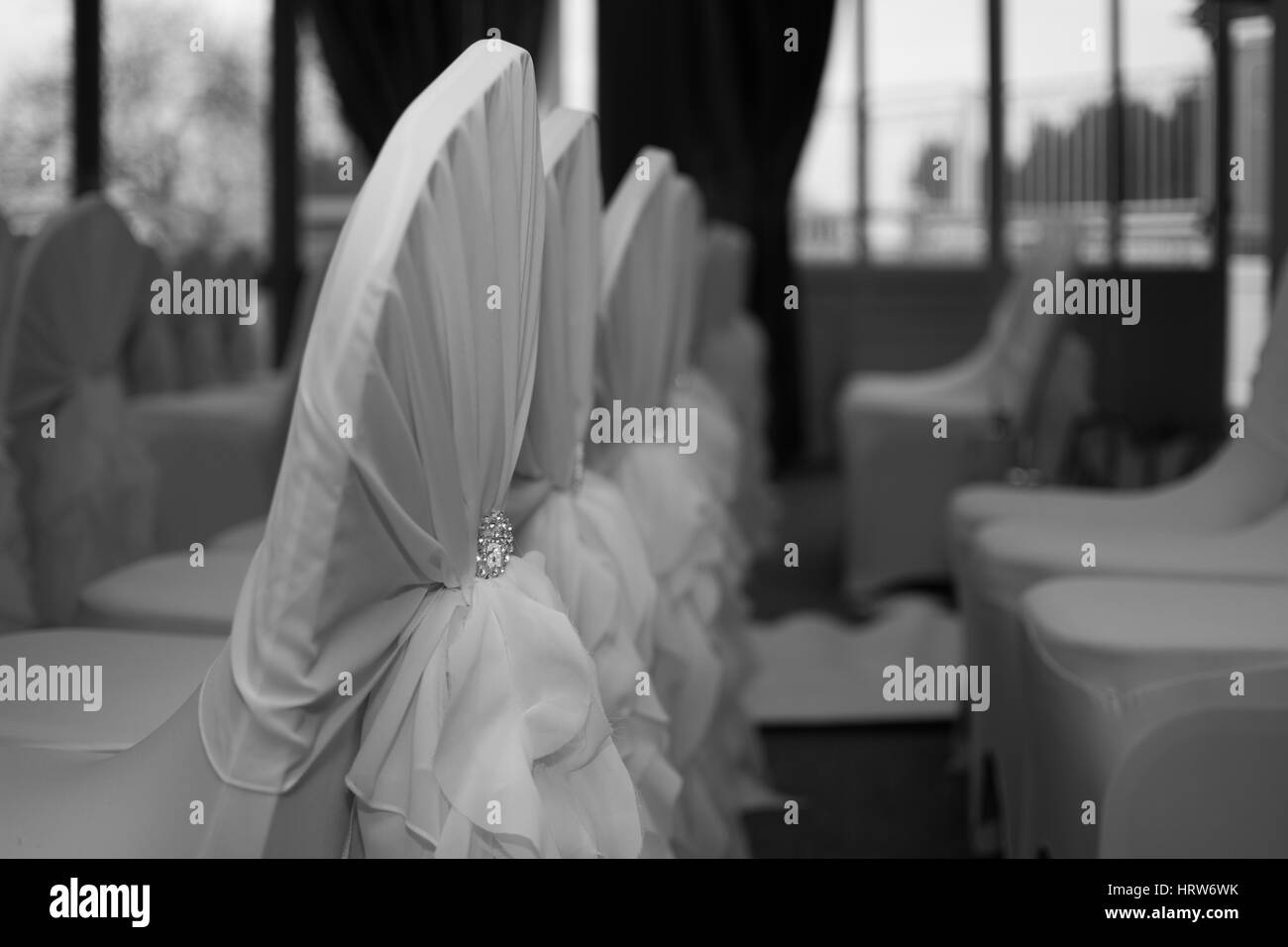 Chaises de mariage Banque D'Images