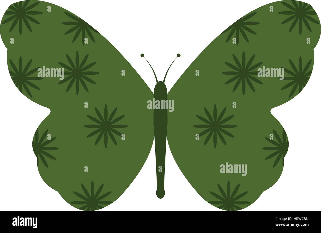 L'Illustre icône papillon sur fond blanc dans le Vector Illustration de Vecteur