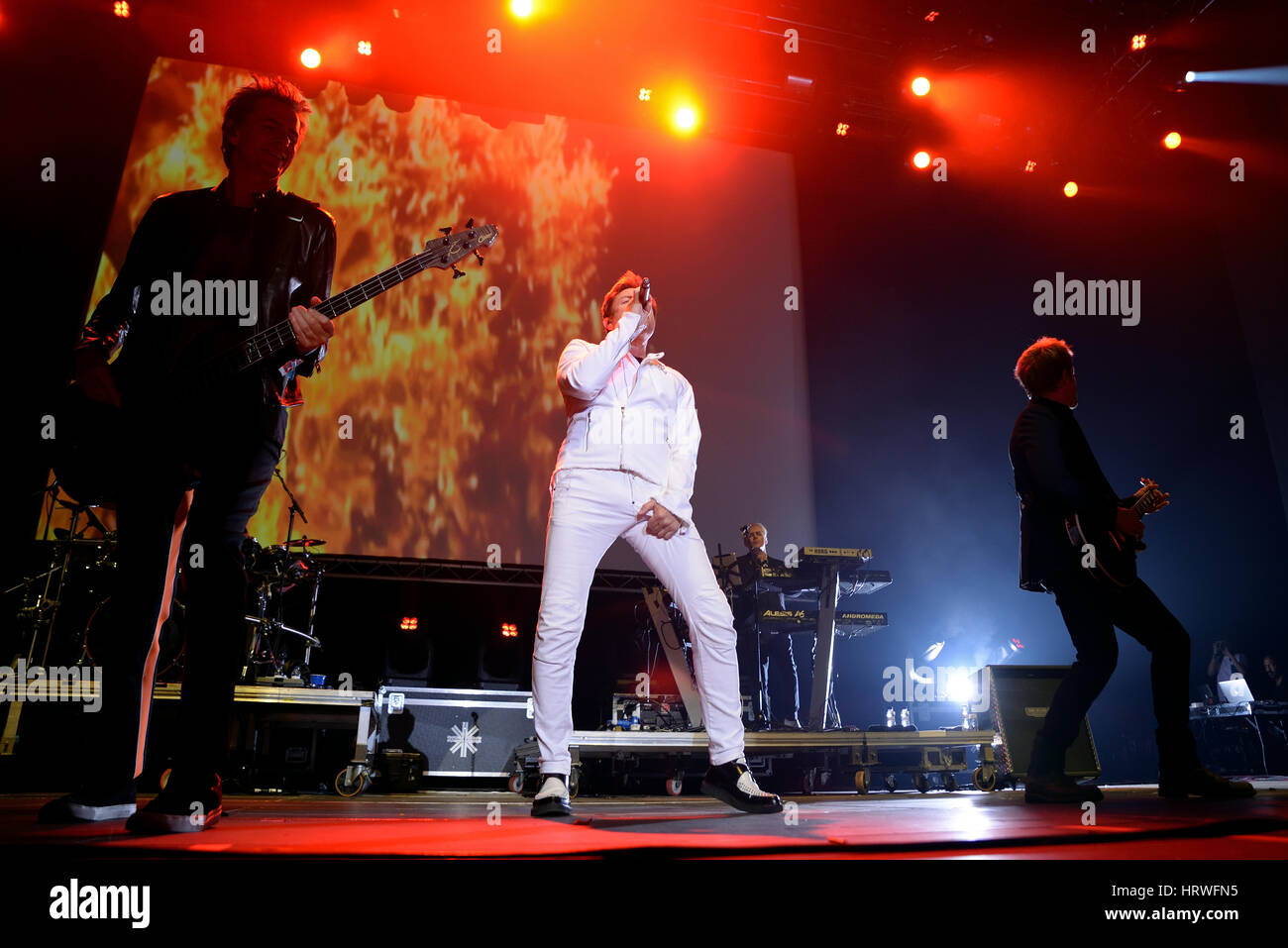 Barcelone - JUN 20 : Duran Duran (pop) performance live au festival Sonar le 20 juin 2015 à Barcelone, Espagne. Banque D'Images