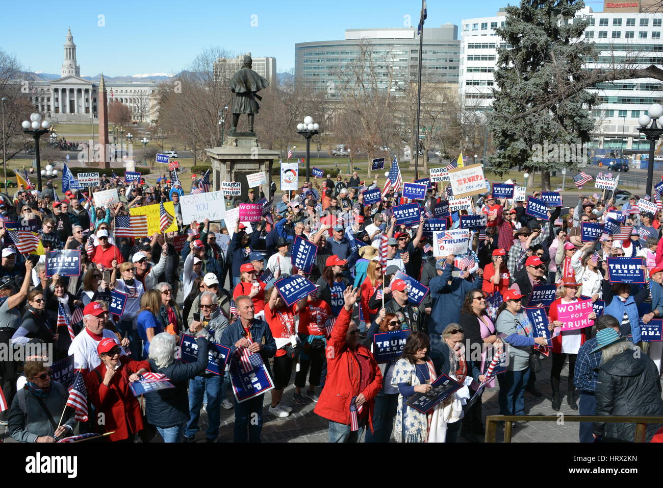 Trump Rally, Denver, CO Banque D'Images