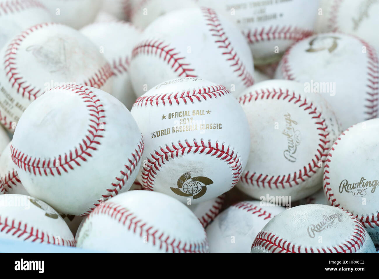 Osaka, Japon. 3e Mar, 2017. WBCGeneral 2017 vue : Baseball World Baseball Classic Exposition match entre les Hanshin Tigers - Japon à Kyocera Dome Osaka à Osaka, Japon . Credit : Yohei Osada/AFLO SPORT/Alamy Live News Banque D'Images