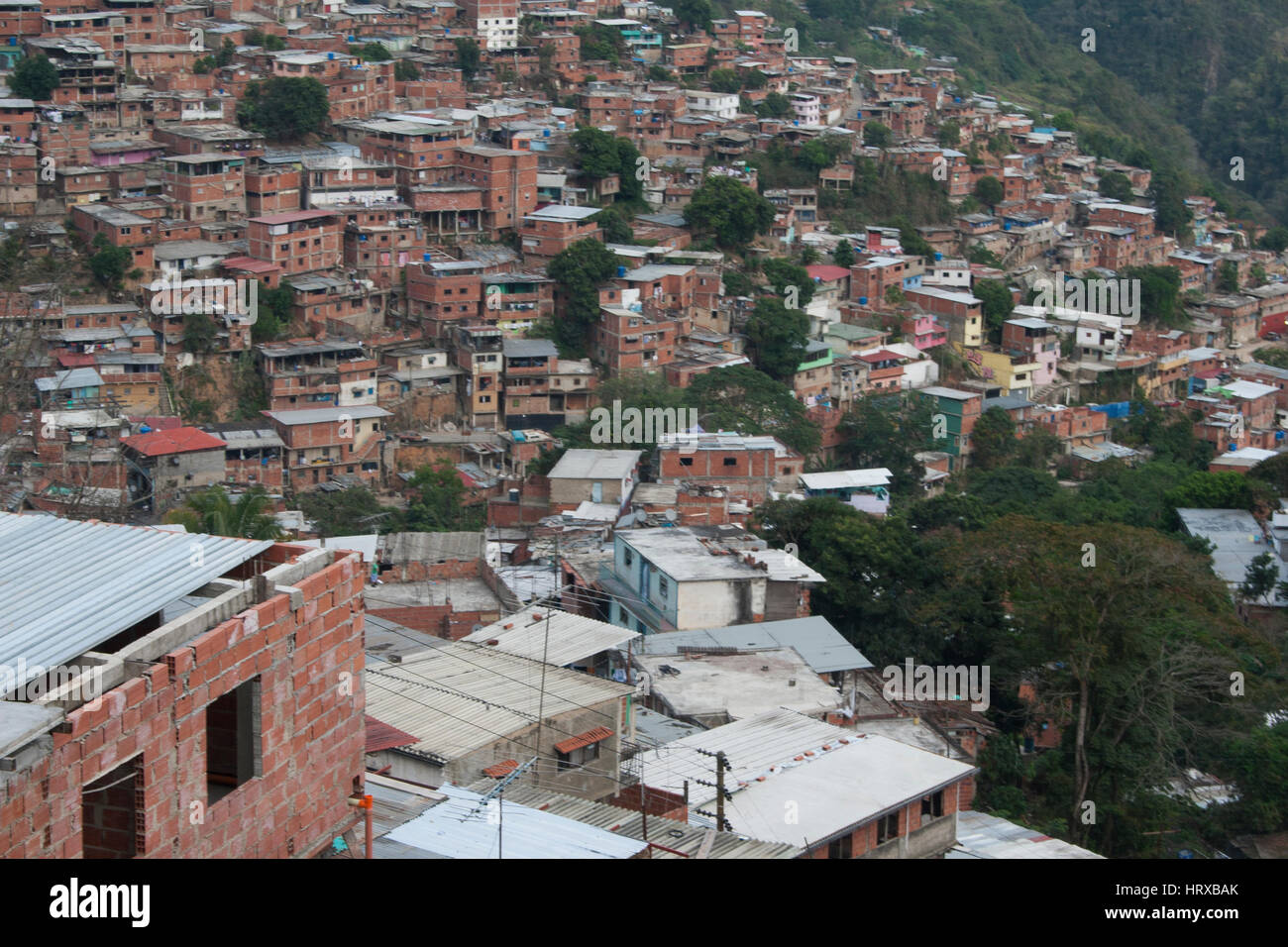 Venezuela, Caracas, Petare, l'Etat de Miranda 06/04/2012. Taudis dans El Nazareno quartier de Petare. Banque D'Images