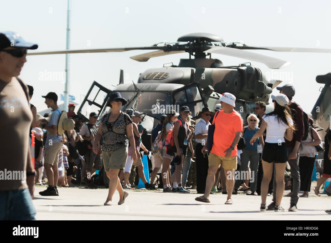 MELBOURNE, AUSTRALIE - Le 4 mars : une partie de l'action au cours de l'Australian International Airshow tenue à l'aéroport d'Avalon le 3 mars, 2017 - 5. Photo : Da Banque D'Images