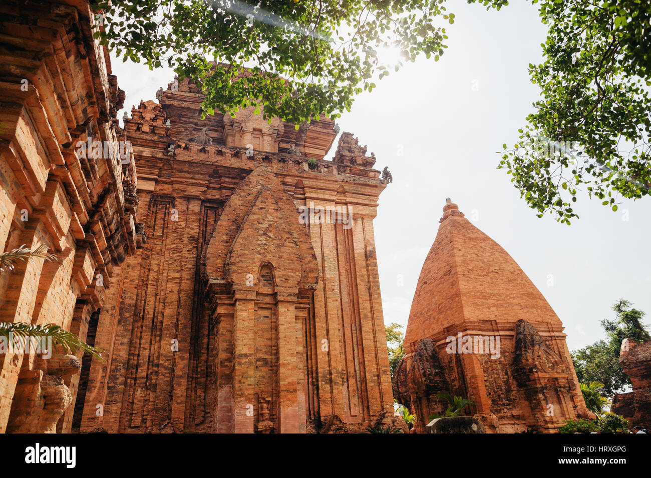 Les Tours Cham de Po Nagar pagode à Nha Trang, Viêt Nam Banque D'Images