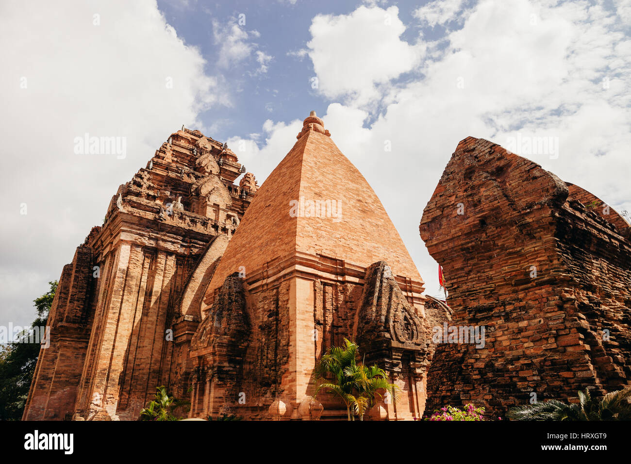 Les Tours Cham de Po Nagar pagode à Nha Trang, Viêt Nam Banque D'Images