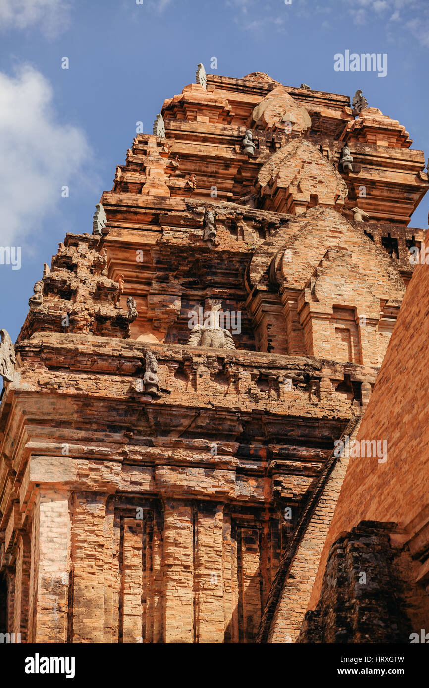 Les Tours Cham de Po Nagar pagode à Nha Trang, Viêt Nam Banque D'Images