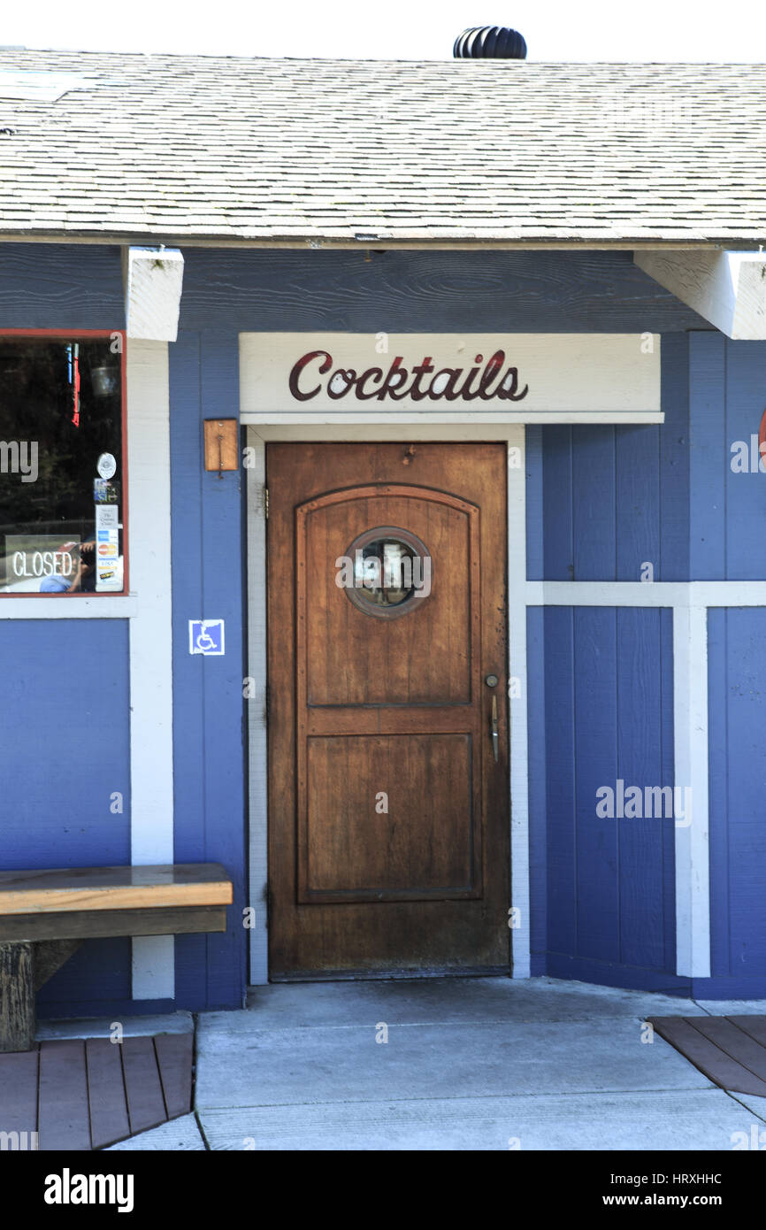 Le restaurant Great American fish company sur le port de Morro Bay California USA Banque D'Images