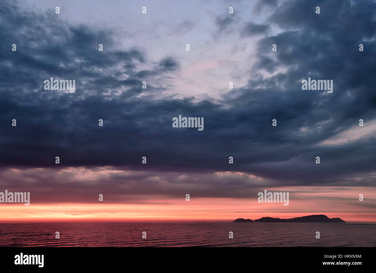 Voir l'île de San Lorenzo de barranco un quartier au sud de Lima, Pérou Banque D'Images