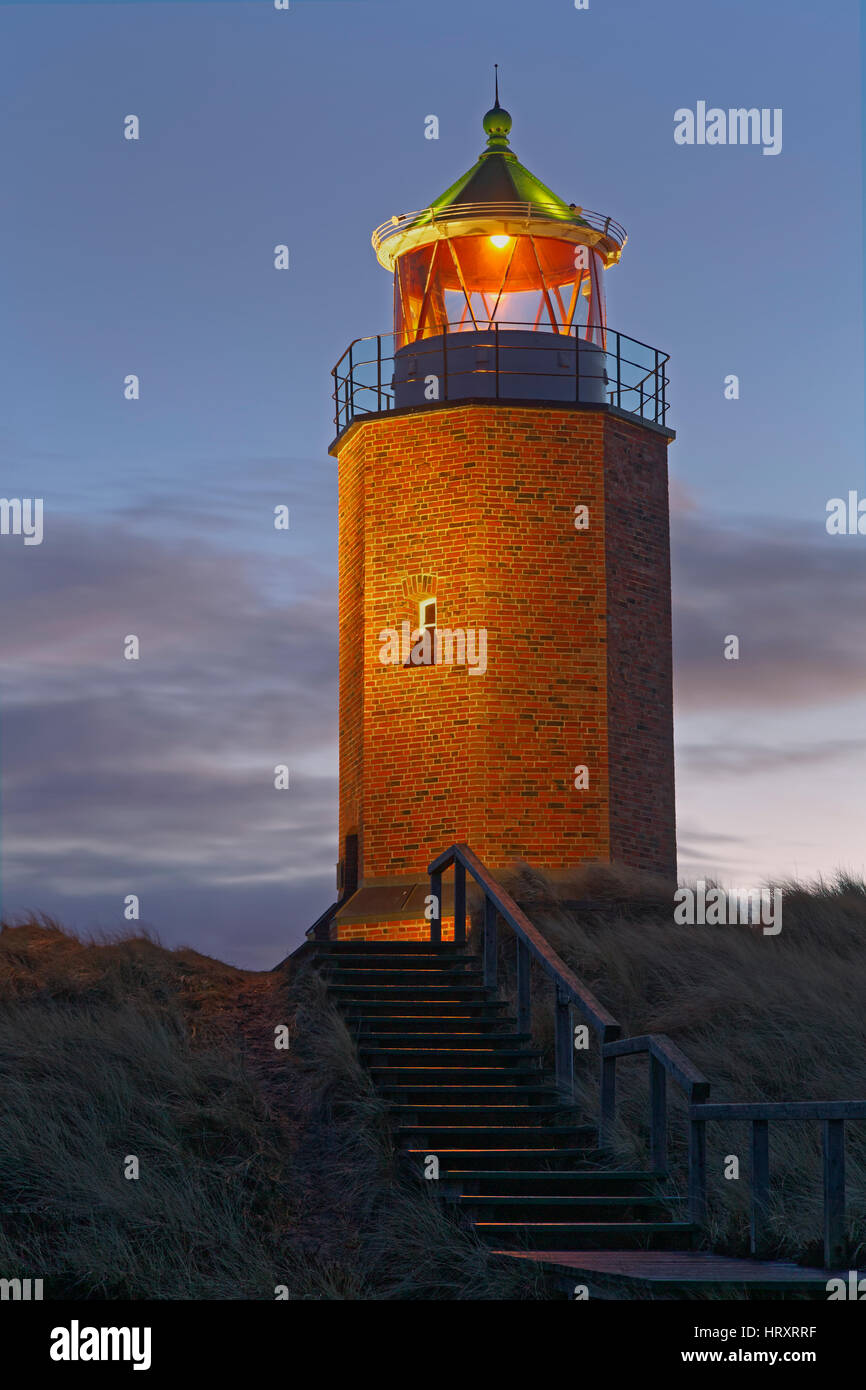Vieux phare, Kampen, Sylt, Frise du Nord, Schleswig-Holstein, Allemagne, Europe Banque D'Images