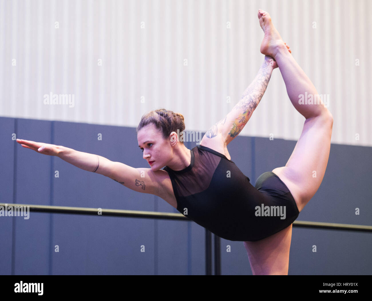 4 mars 2017 : à la concurrence du Yogi Arnold Festival sportif. Columbus, Ohio, USA. Brent Clark/Alamy Live News Banque D'Images