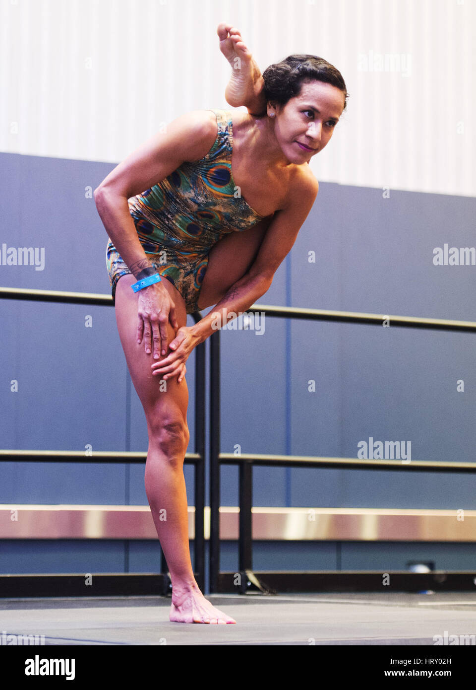 4 mars 2017 : à la concurrence du Yogi Arnold Festival sportif. Columbus, Ohio, USA. Brent Clark/Alamy Live News Banque D'Images