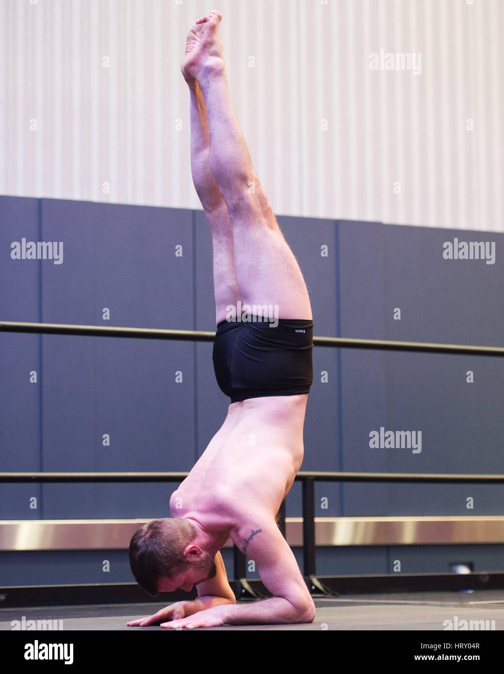 4 mars 2017 : à la concurrence du Yogi Arnold Festival sportif. Columbus, Ohio, USA. Brent Clark/Alamy Live News Banque D'Images