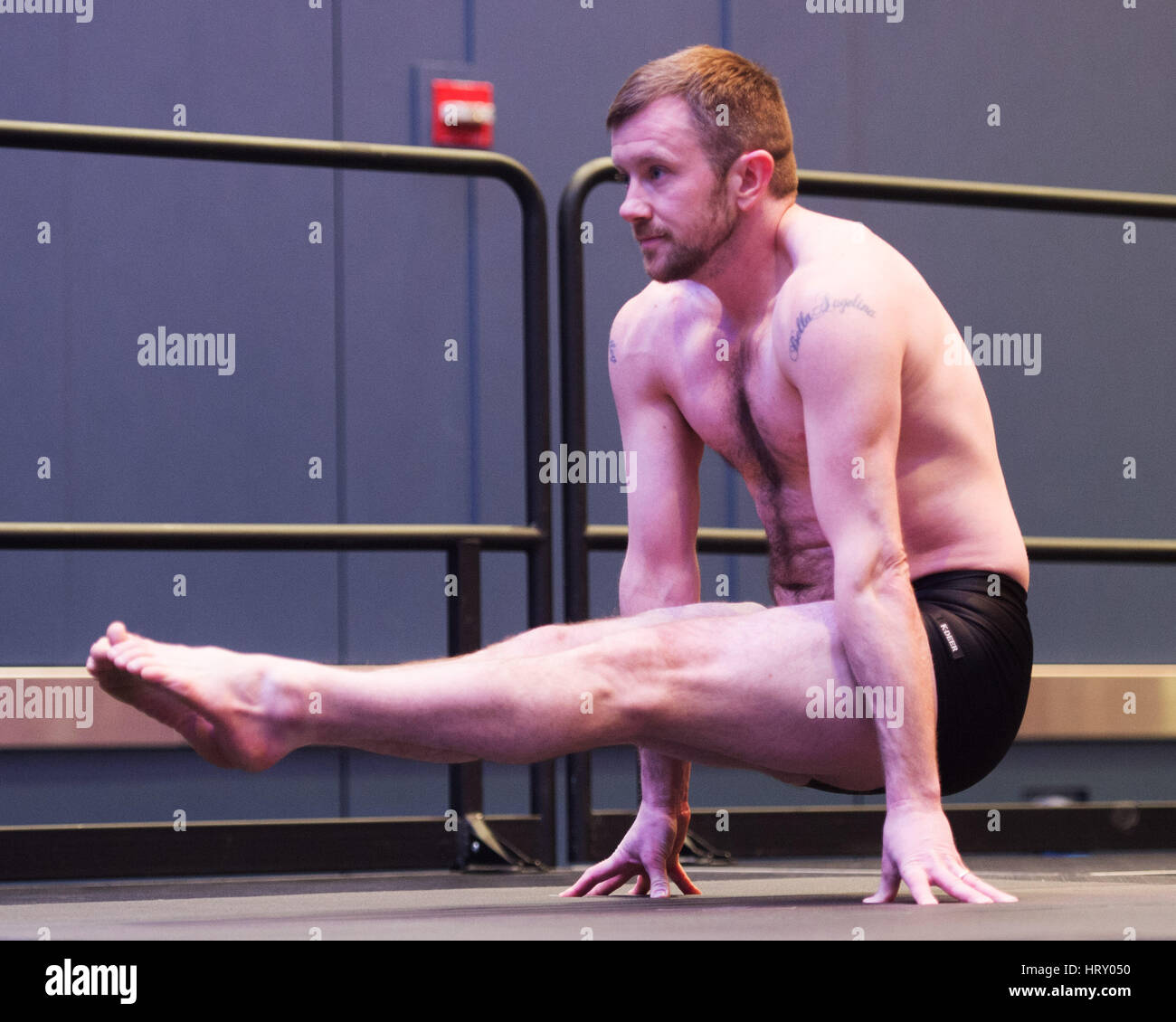 4 mars 2017 : à la concurrence du Yogi Arnold Festival sportif. Columbus, Ohio, USA. Brent Clark/Alamy Live News Banque D'Images