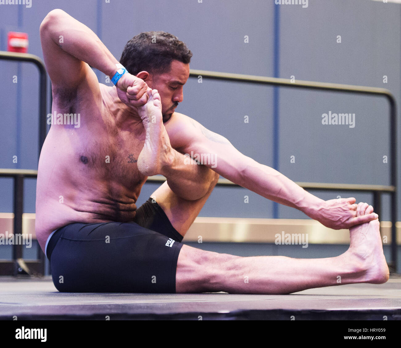 4 mars 2017 : à la concurrence du Yogi Arnold Festival sportif. Columbus, Ohio, USA. Brent Clark/Alamy Live News Banque D'Images