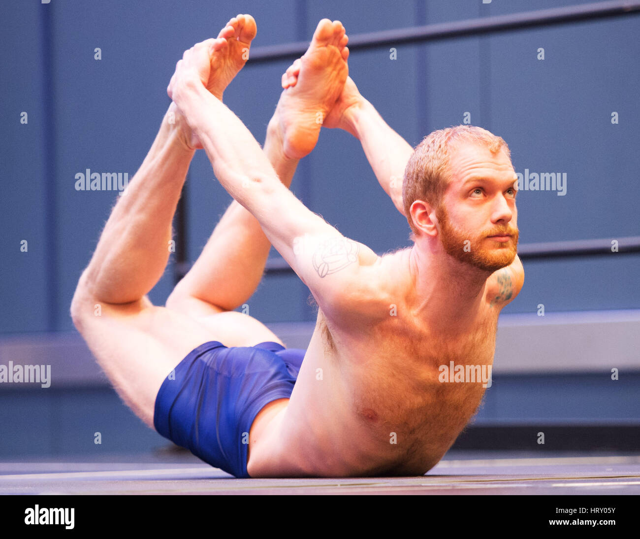 4 mars 2017 : à la concurrence du Yogi Arnold Festival sportif. Columbus, Ohio, USA. Brent Clark/Alamy Live News Banque D'Images