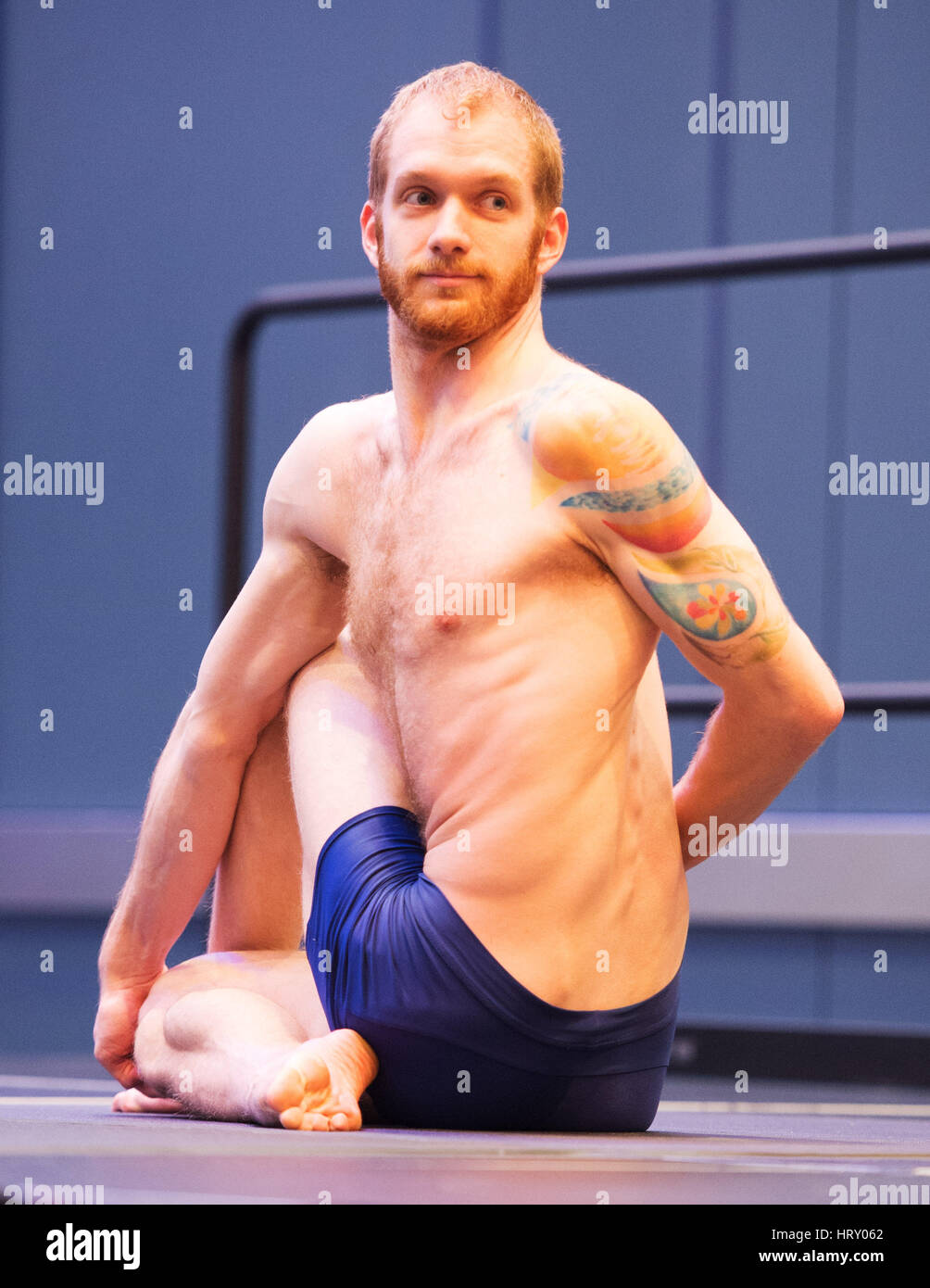 4 mars 2017 : à la concurrence du Yogi Arnold Festival sportif. Columbus, Ohio, USA. Brent Clark/Alamy Live News Banque D'Images