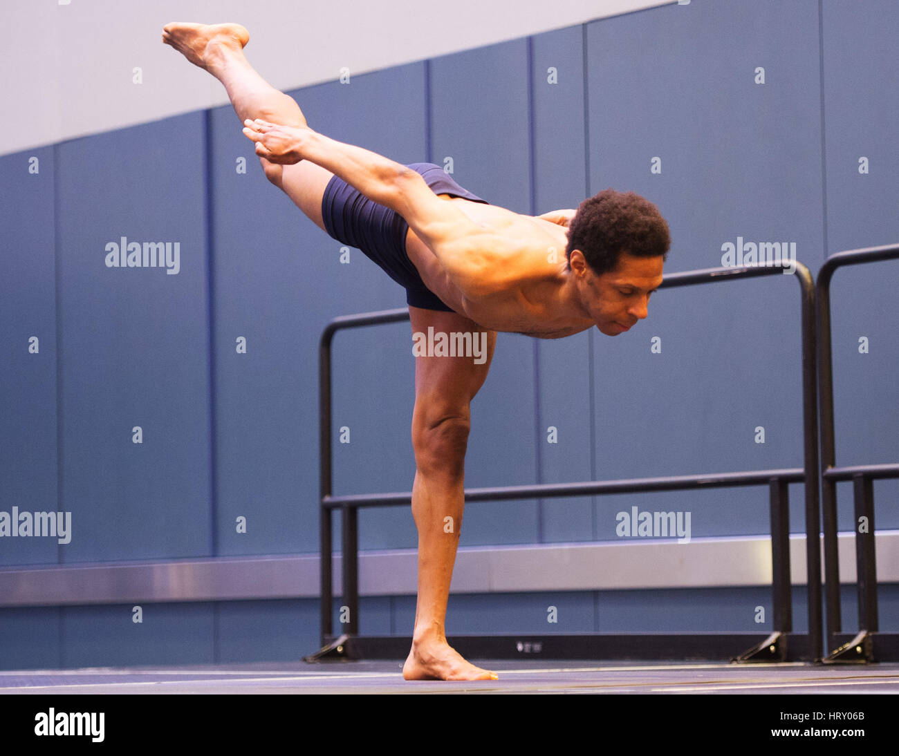 4 mars 2017 : à la concurrence du Yogi Arnold Festival sportif. Columbus, Ohio, USA. Brent Clark/Alamy Live News Banque D'Images