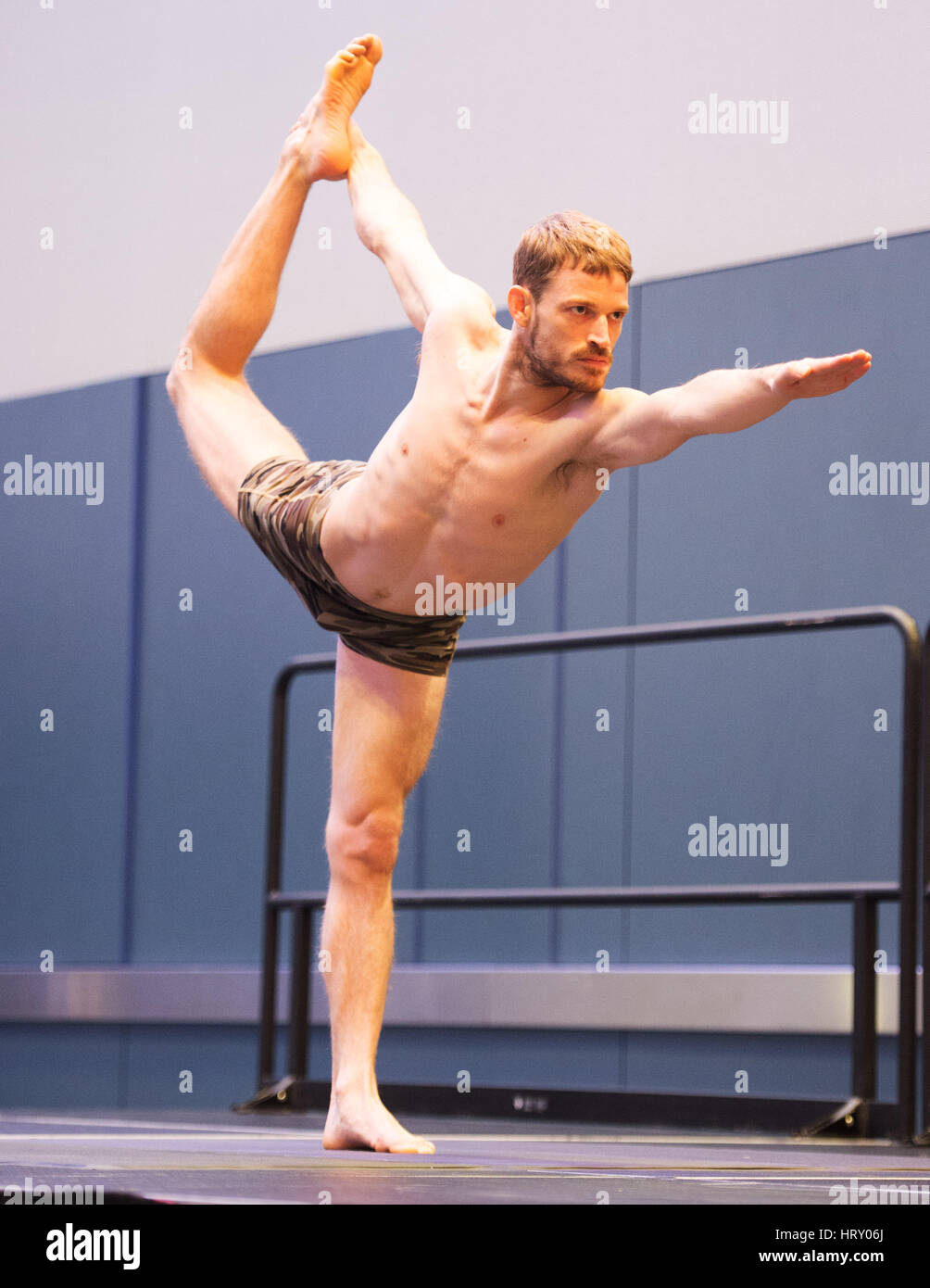 4 mars 2017 : à la concurrence du Yogi Arnold Festival sportif. Columbus, Ohio, USA. Brent Clark/Alamy Live News Banque D'Images