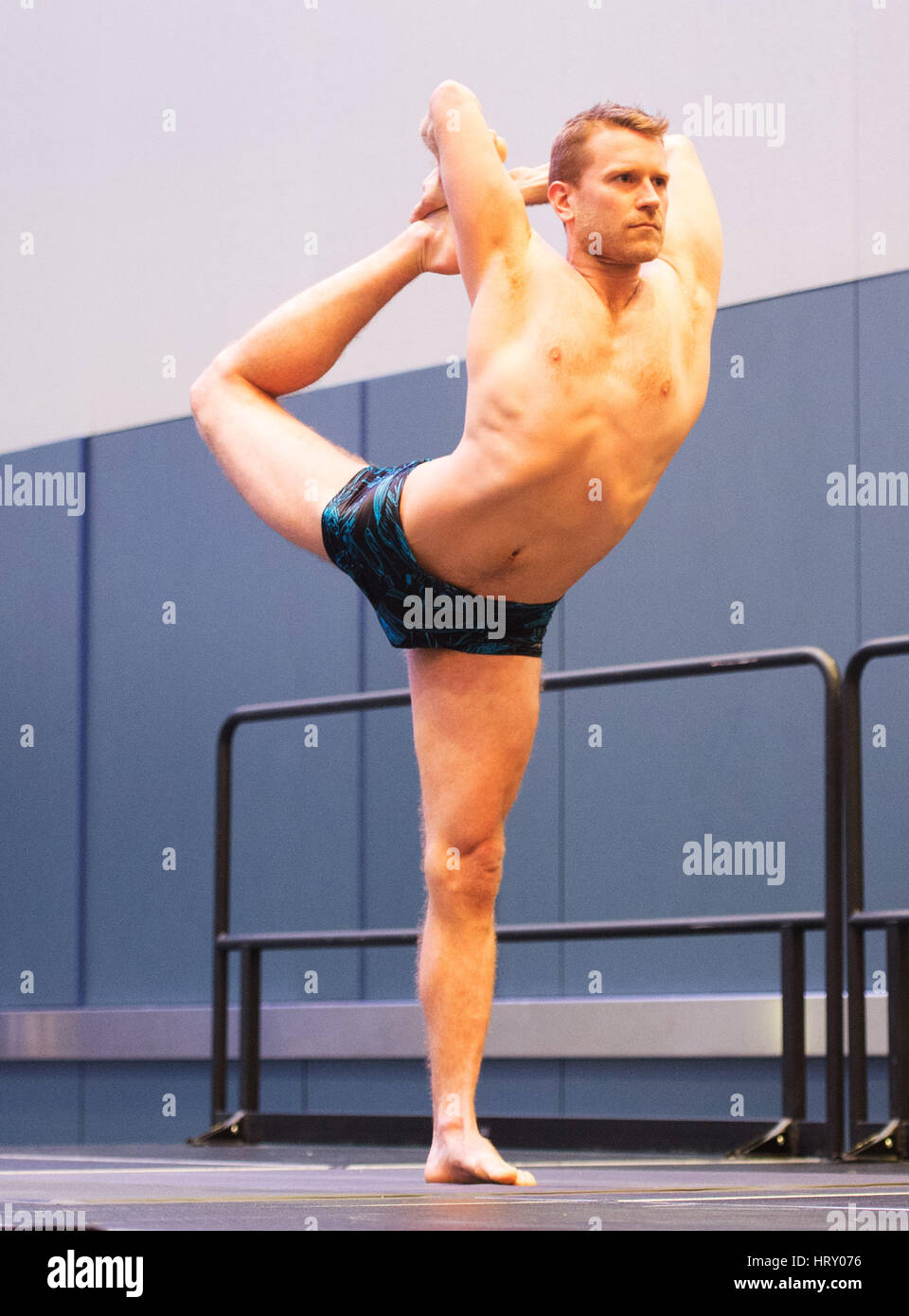 4 mars 2017 : à la concurrence du Yogi Arnold Festival sportif. Columbus, Ohio, USA. Brent Clark/Alamy Live News Banque D'Images