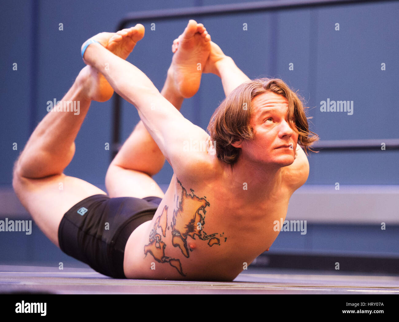 4 mars 2017 : à la concurrence du Yogi Arnold Festival sportif. Columbus, Ohio, USA. Brent Clark/Alamy Live News Banque D'Images