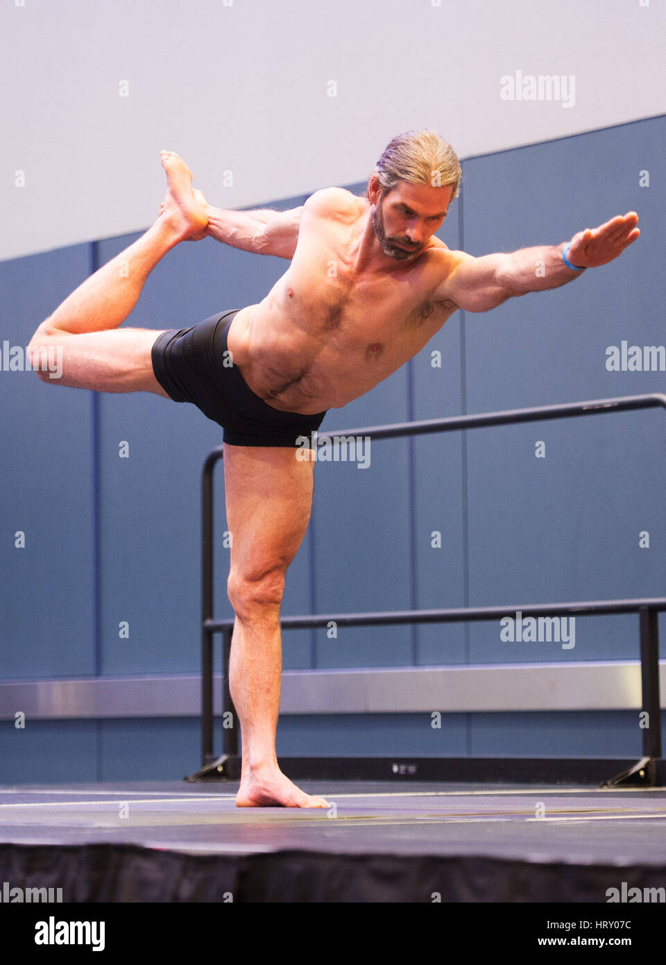 4 mars 2017 : à la concurrence du Yogi Arnold Festival sportif. Columbus, Ohio, USA. Brent Clark/Alamy Live News Banque D'Images
