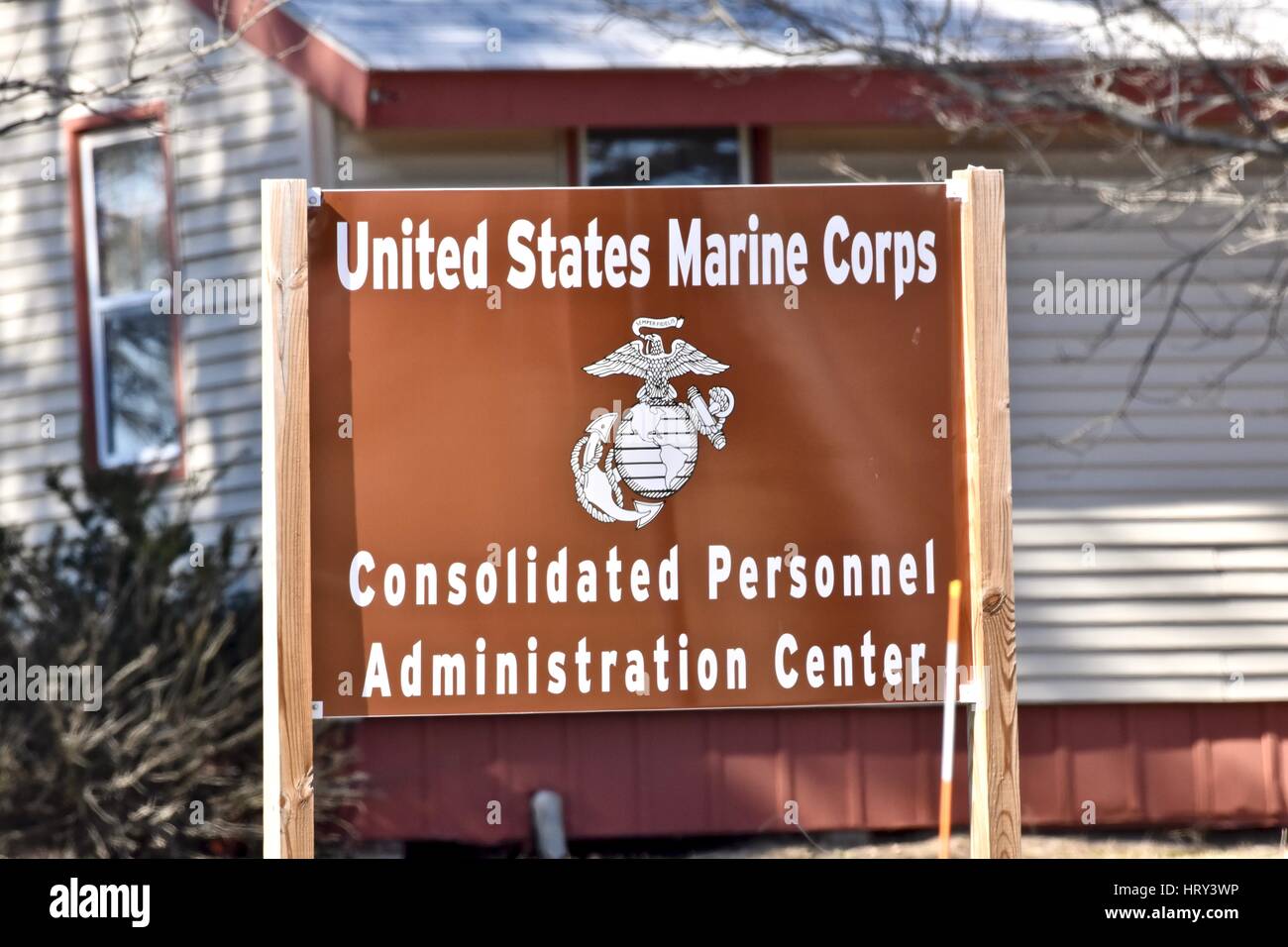 United States Marine Corps centre Personnel Banque D'Images