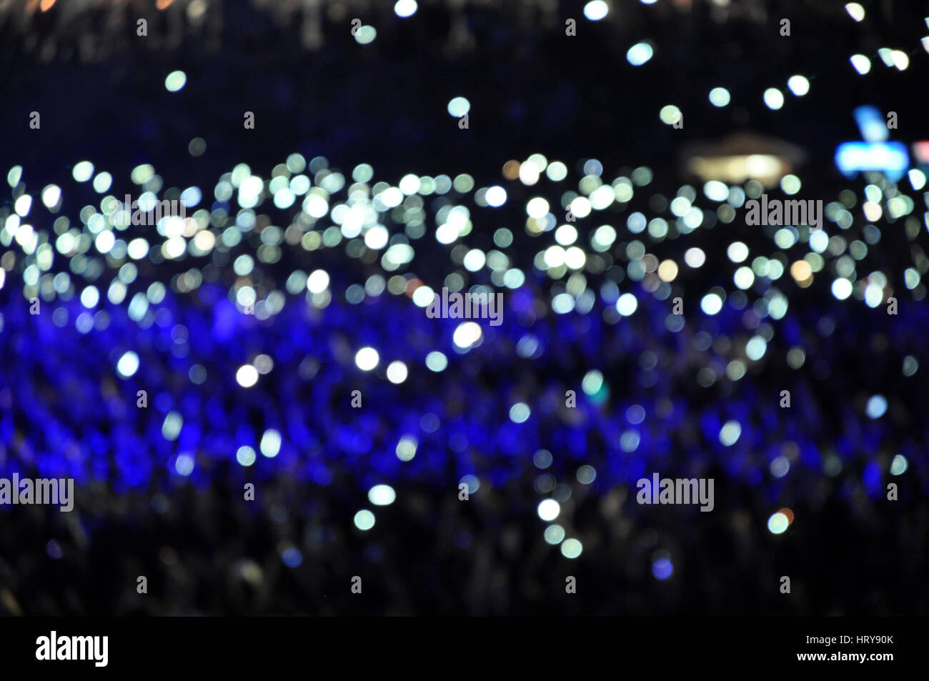 Stage lights bokeh Banque D'Images