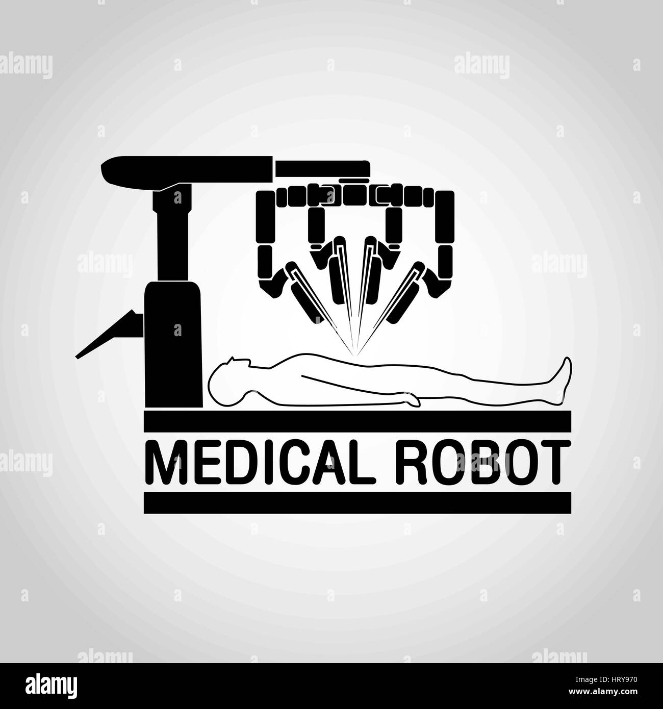 Vecteur Icône robot médical Illustration de Vecteur