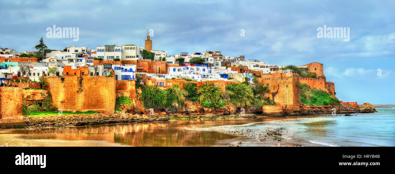 Kasbah des Udayas à Rabat, capitale du Maroc Banque D'Images