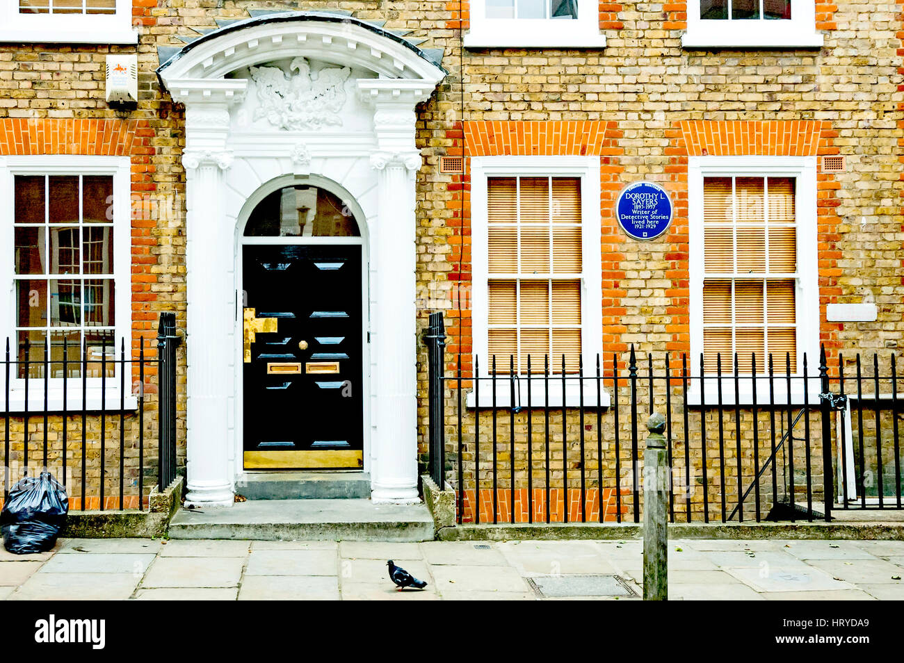 Chambre à Londres où Dorothy Sayers vécu 1921-1929, 23 & 24 Gt. James Street, WC1 ; Haus der Schriftstellerin Sayers Dorothy L. Banque D'Images