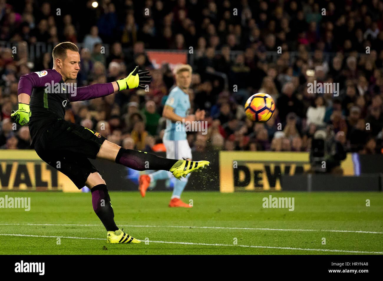 Camp Nou, Barcelona, Espagne. 4 mars, 2017. Ter Stegen lors d'un match entre le FC Barcelone vs RC Celta de Vigo au Camp Nou, Barcelona, Espagne. Photo : G. Loinaz/Alamy Live News Banque D'Images