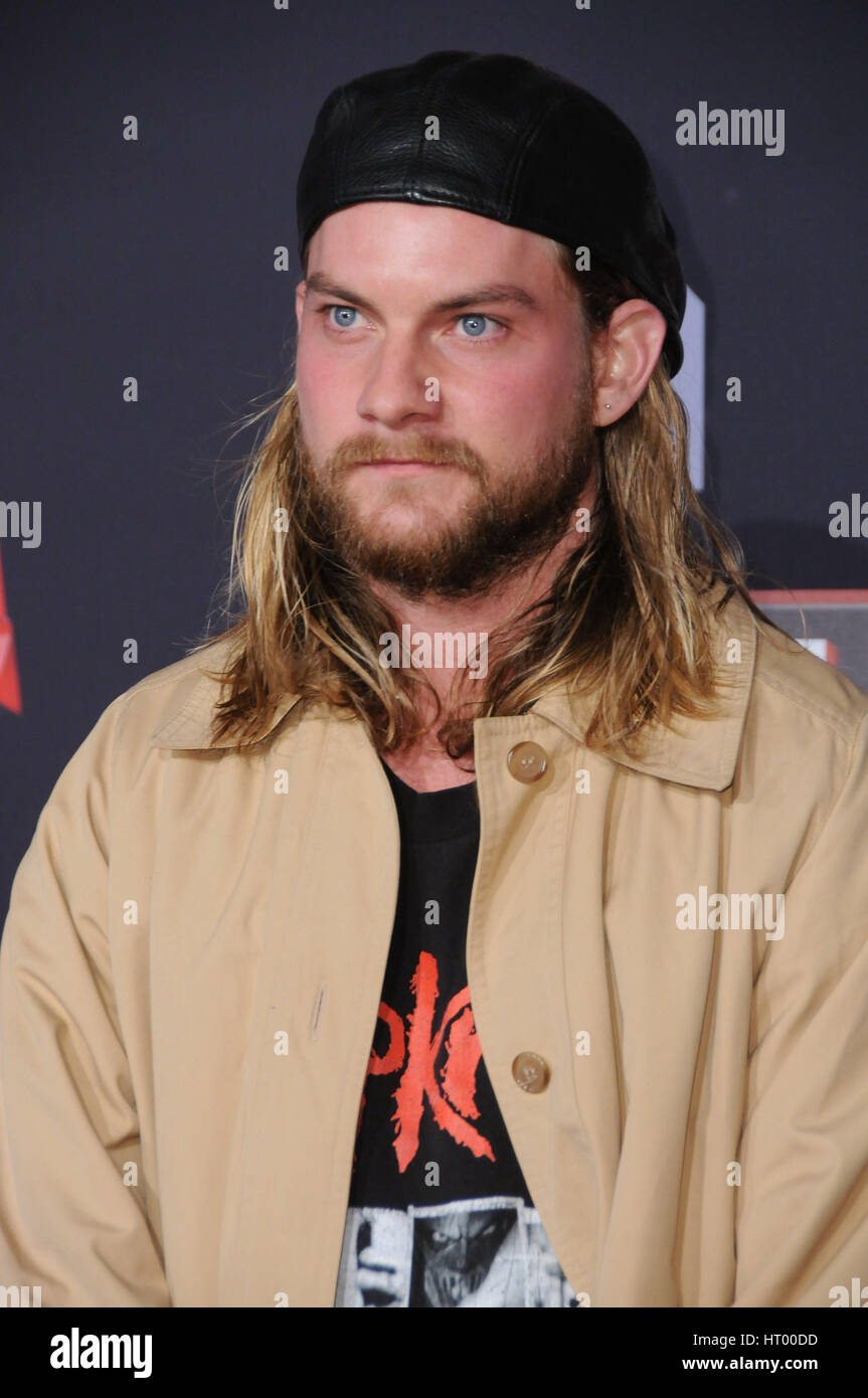 Inglewood, CA, USA. 5Th Mar, 2017. 05 mars 2017 - Inglewood, Californie - Jake Weary. IHeartRadio Music Awards 2017 qui a eu lieu au Forum, à Inglewood. Crédit photo : Birdie Thompson/AdMedia Crédit : Birdie Thompson/AdMedia/ZUMA/Alamy Fil Live News Banque D'Images