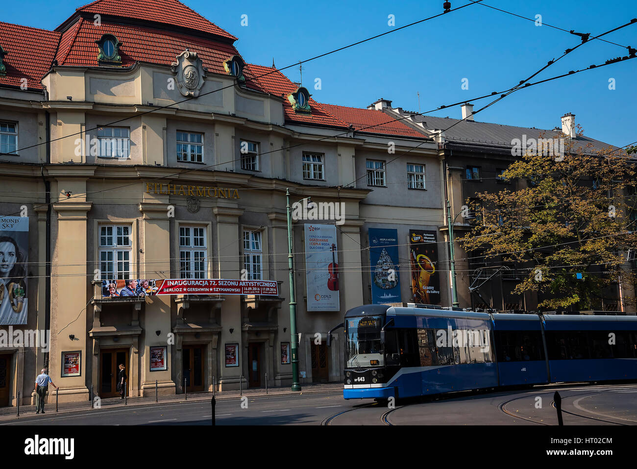 La salle de concert philharmonique de Cracovie Pologne Banque D'Images