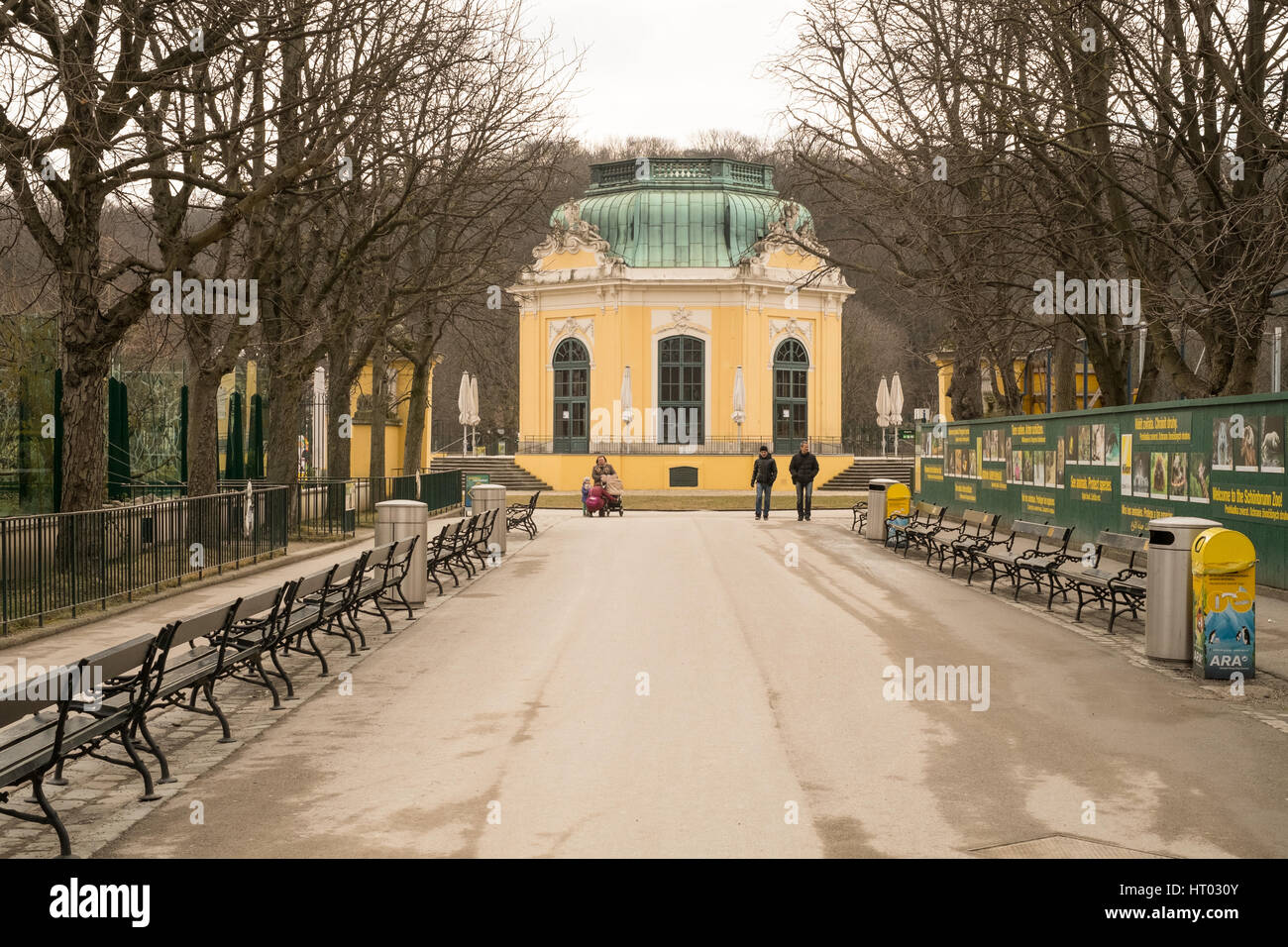 Le pavillon du petit-déjeuner imperial à Vienne, Autriche. zoo Banque D'Images