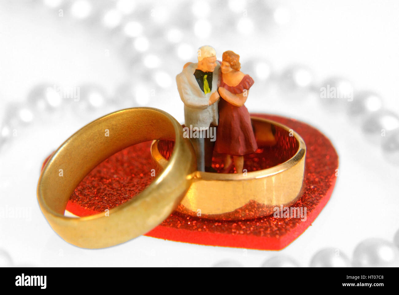 Symbolbild Heiraten - symbolique pour mariage Banque D'Images