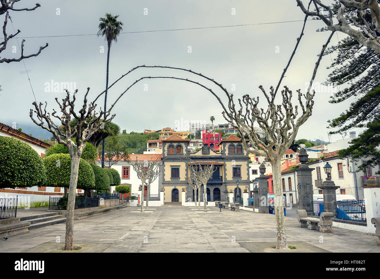 Vue sur la rue historique de la ville de Buenos Aires. Gran Canaria, îles canaries Banque D'Images